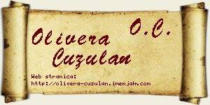 Olivera Ćuzulan vizit kartica